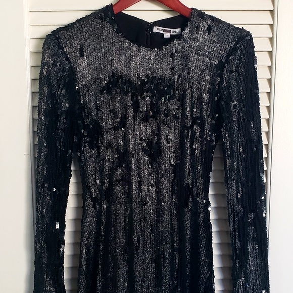 Elizabeth and James Siggy Dress black sequins size 6 - Picture 4 of 9